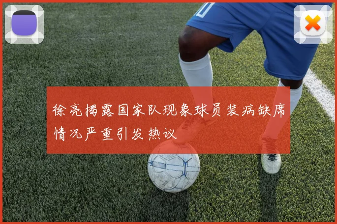 徐亮揭露国家队现象球员装病缺席情况严重引发热议